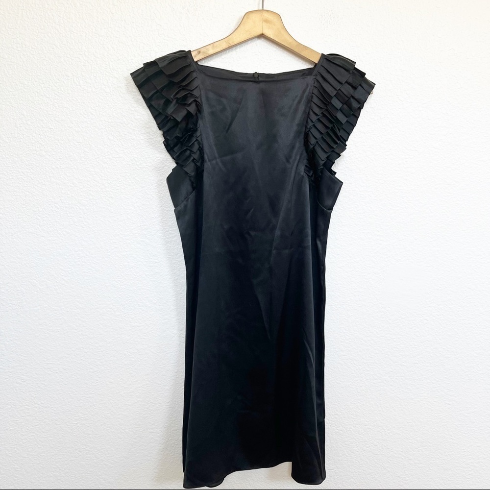 Lauren Moffatt- Black Silk Mini Dress Size 2